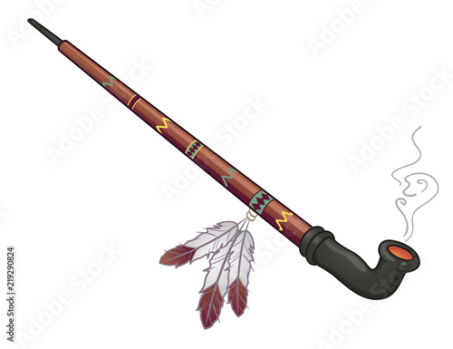 Ceremonial Pipe Illustration