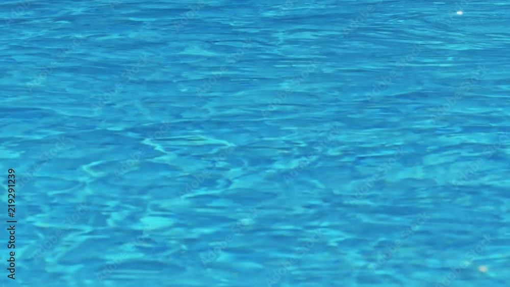 Surface of blue swimming pool Surface of blue swimming pool