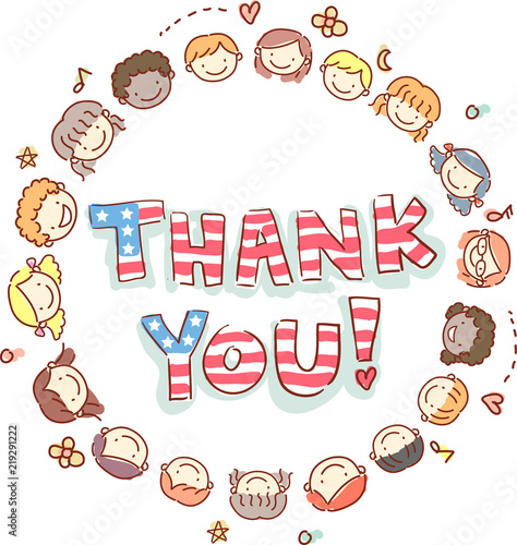 Stickman Kids Thank You Mem...