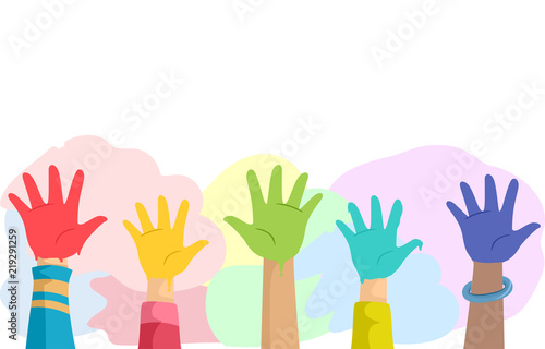 Hand Paint Kids Illustration