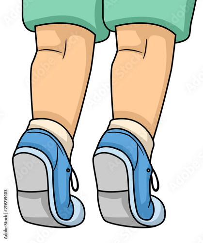 Toddler Feet Kid Tip Toe Illustration