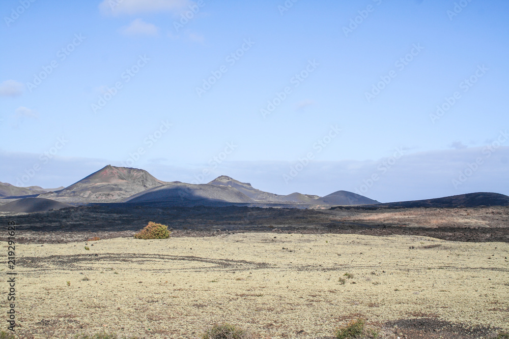 Los vulcanes park in Lanzarote