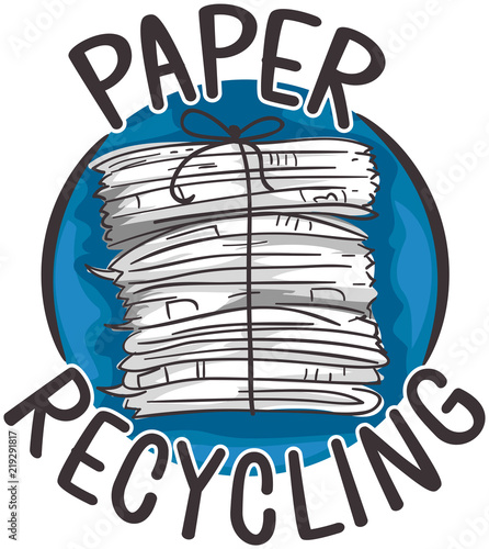 Paper Recycling Icon Illust...