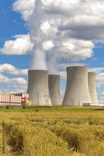 Nuclear power plant Temelin in Czech Republic Europe © martinlisner