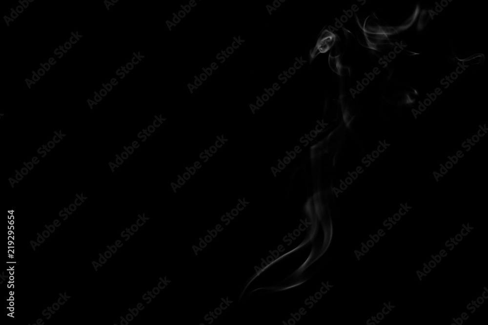 smoke or steam isolated on black background. smoke or steam isolated on black background.