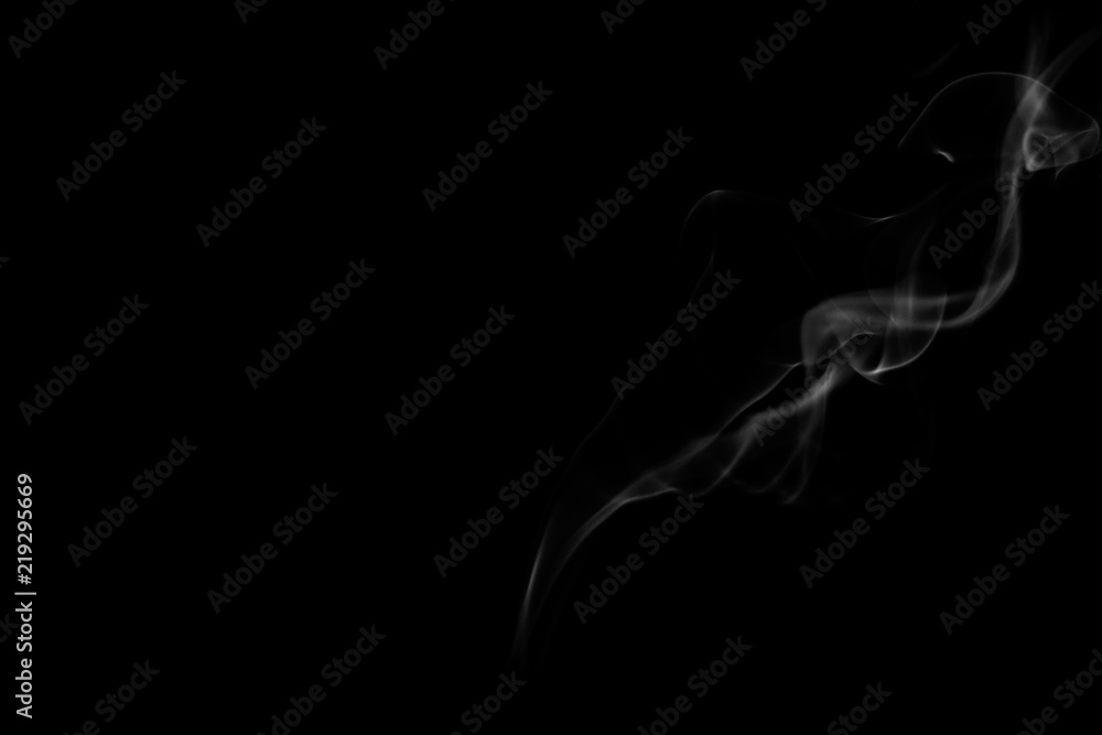 smoke or steam isolated on black background. smoke or steam isolated on black background.