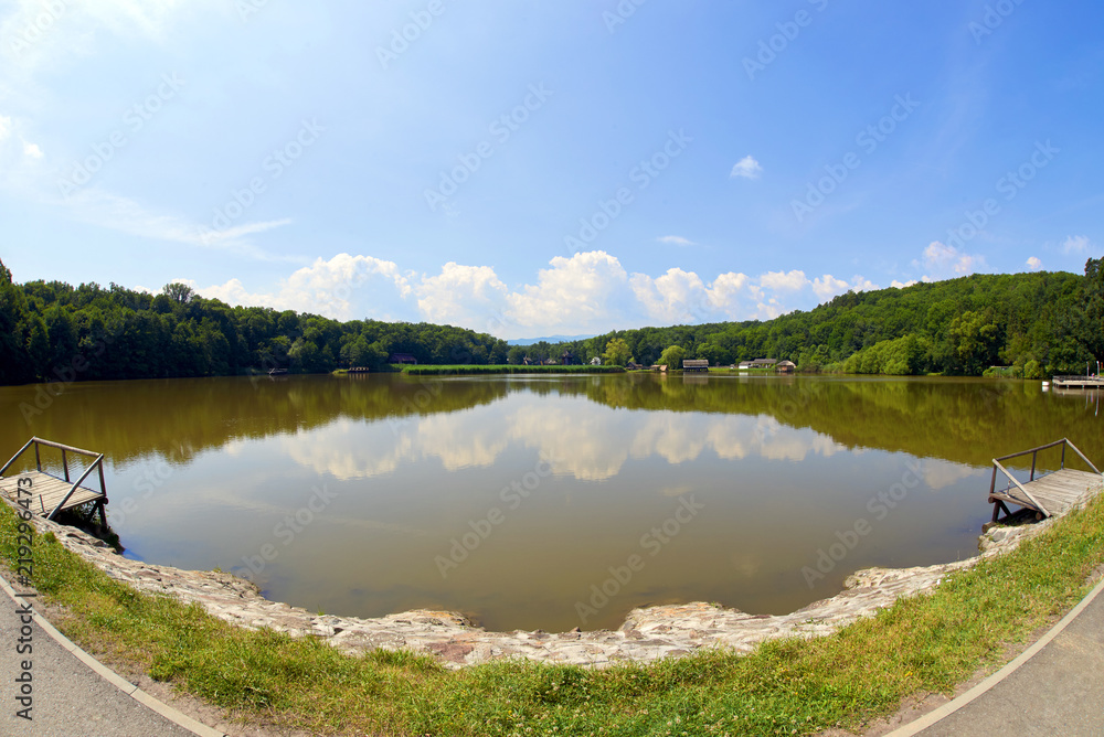 Beautiful lake in a summer day Beautiful lake in a summer day