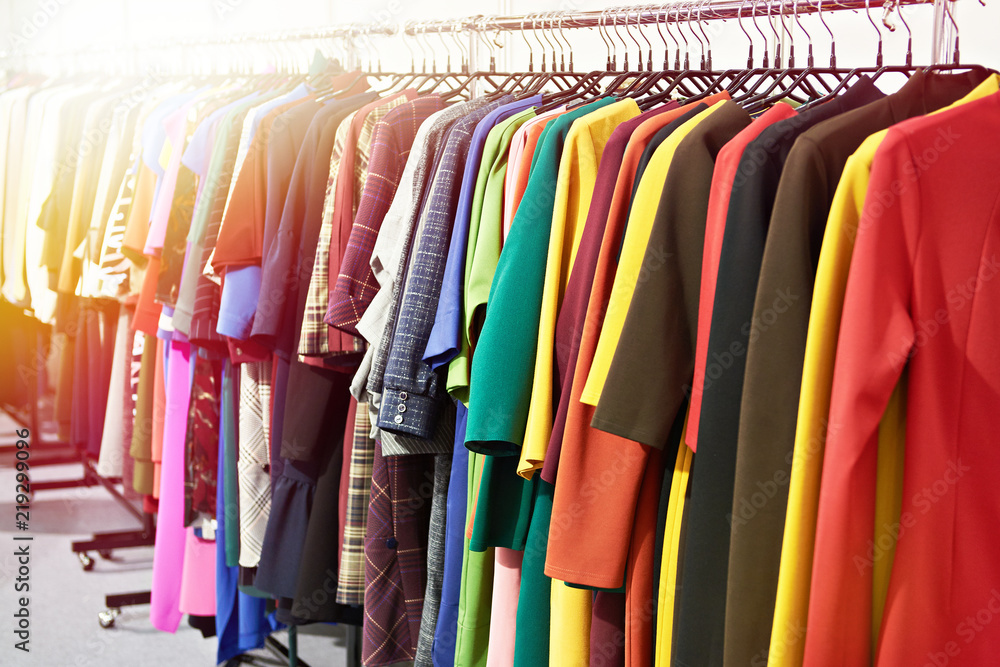 Fototapeta premium Women's clothing in store