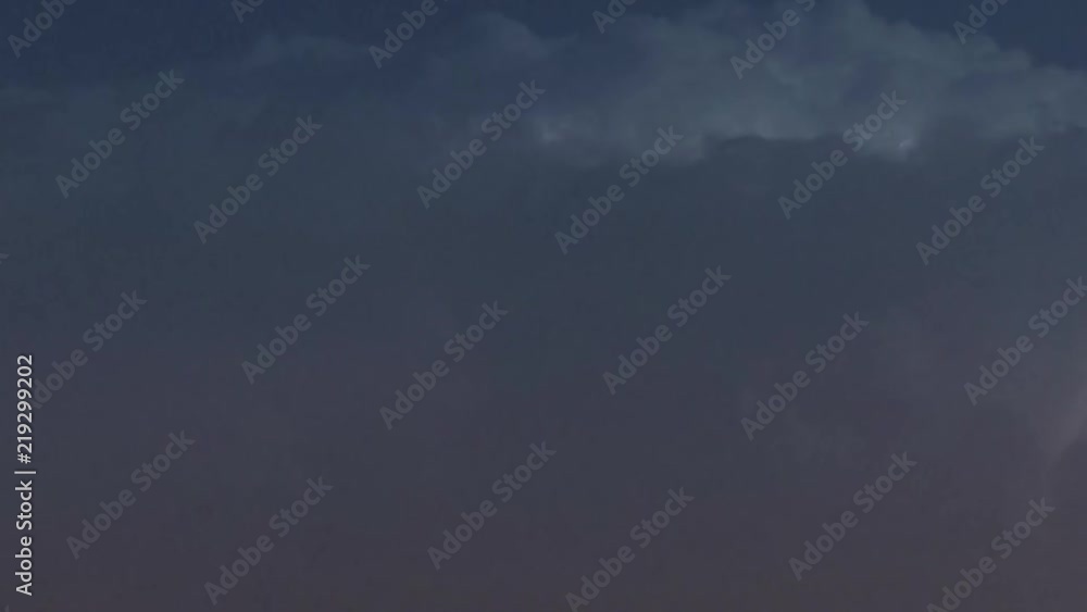 Thunderstorm clouds at night with lightning Thunderstorm clouds at night with lightning
