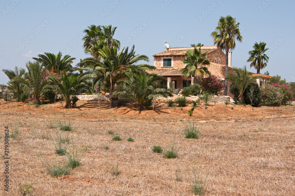 Residential house with palm trees near Ses Salines on Mallorca
Residential house with palm trees near Ses Salines on Mallorca