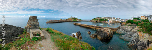 Panoramic landscape of the seaport of Tapia de Casariego, Asturias - Spain