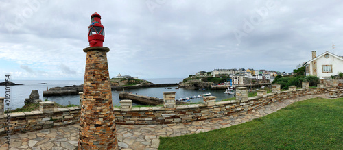 Panoramic view of the seaport of Tapia de Casariego, Asturias - Spain