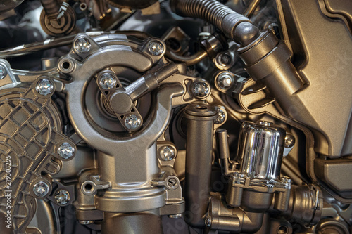 Modern car engine details