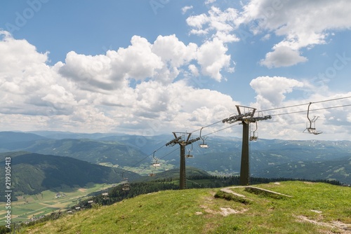 Panorama Ausblick über die Alpen am Grosseck Speiereck, Österreich