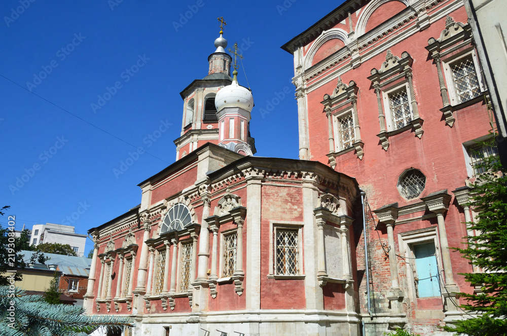 Fototapeta premium Russia, Moscow, Church of the Presentation in the temple of the blessed virgin Mary, Barashevskiy pereulok, 8/2, building 1