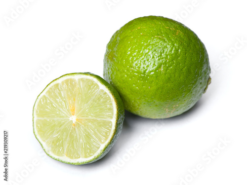 Sliced ripe lime