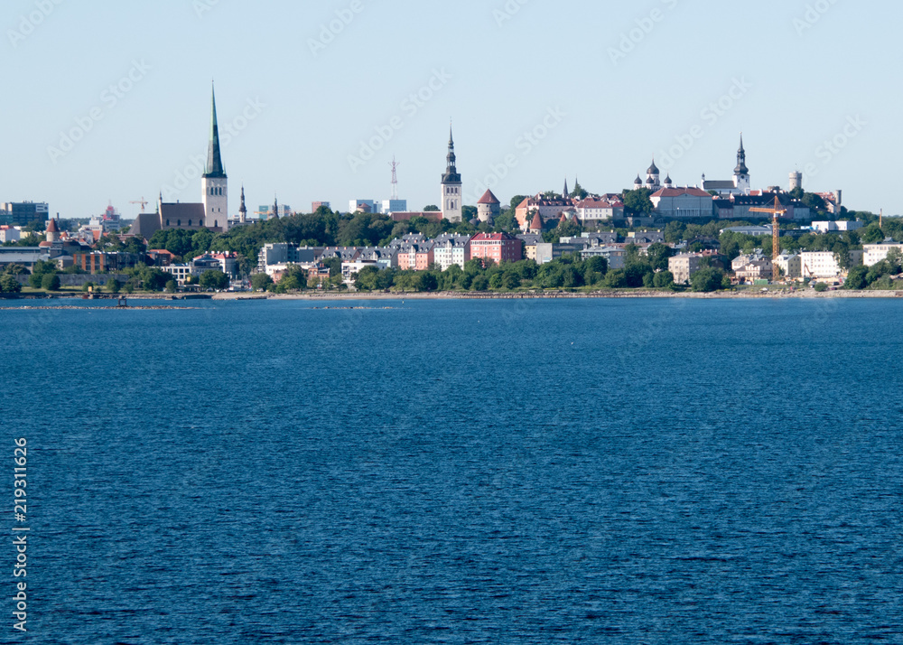 View of Estonia from the Baltic Sea