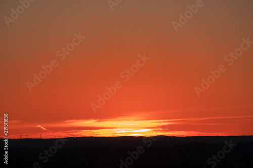 Red and Orange Sky After Sunset