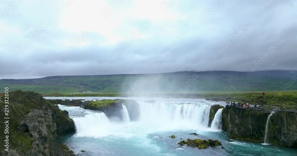Godafoss Waterfall In The Bardardalur Region Of Northern Iceland Godafoss Waterfall In The Bardardalur Region Of Northern Iceland