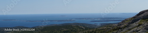 View from Cadillac Mountain in Acadia National Park, Maine, USA