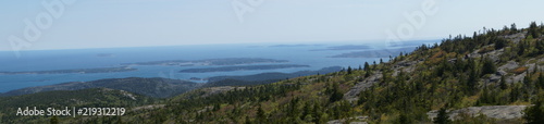 View from Cadillac Mountain in Acadia National Park, Maine, USA