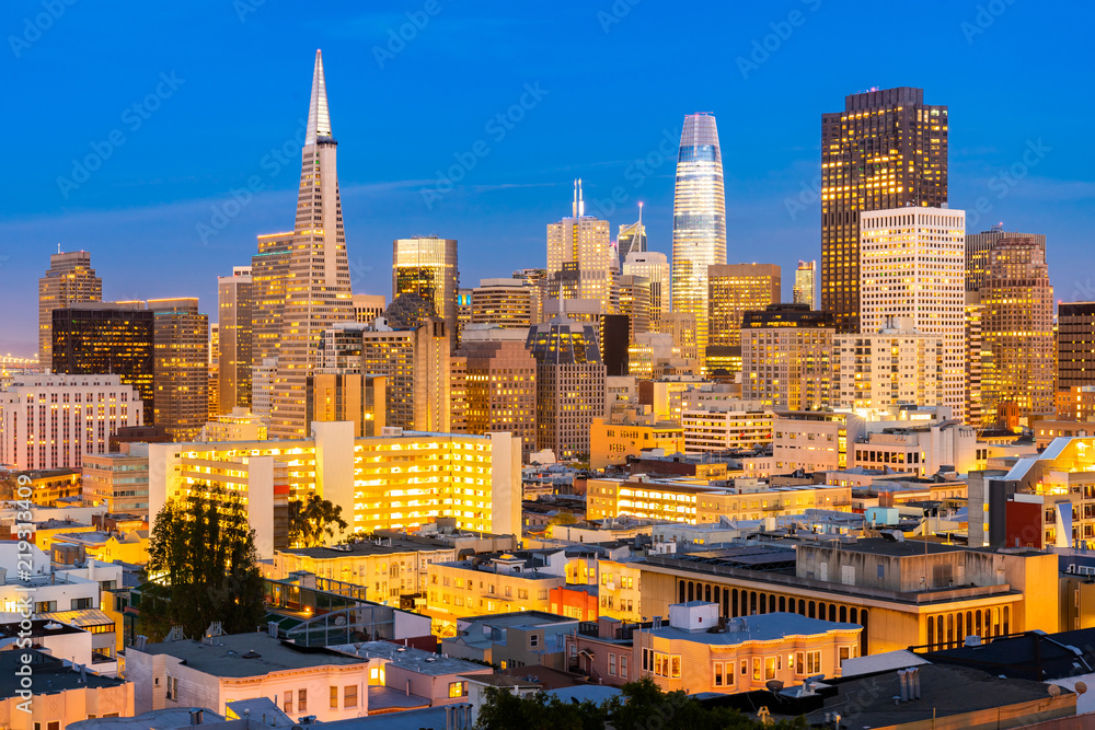 Fototapeta premium San Francisco downtown skyline