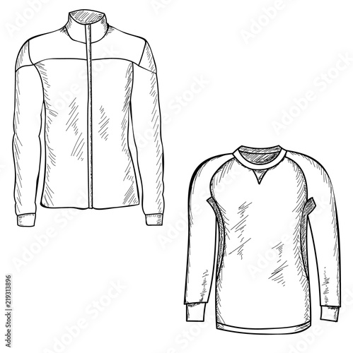  isolated sketch sports jacket