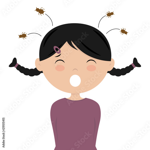 girl with head lice