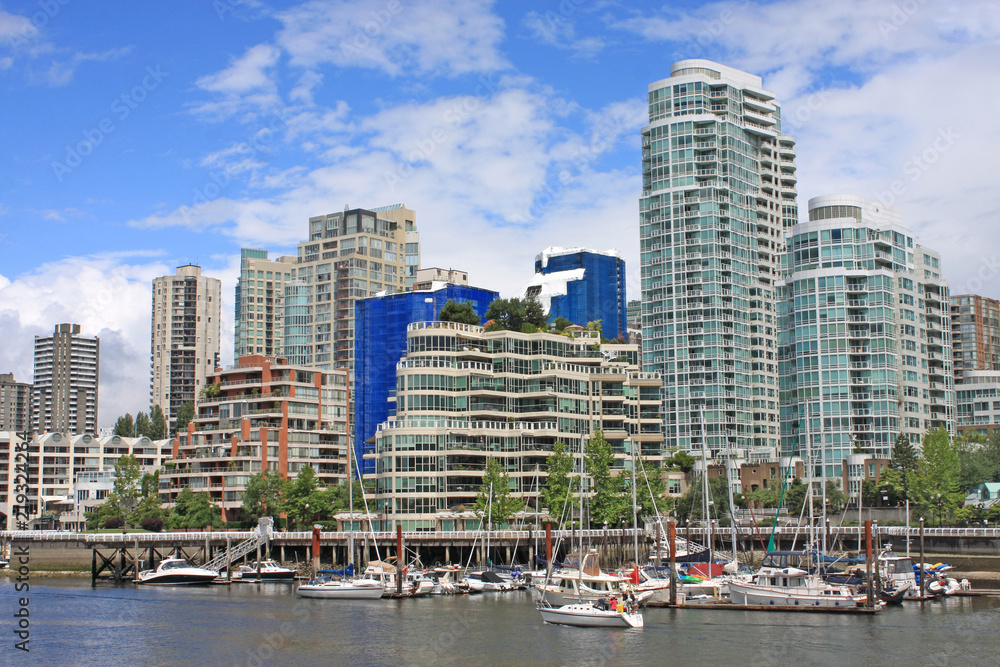 Fototapeta premium Vancouver from Granville Island