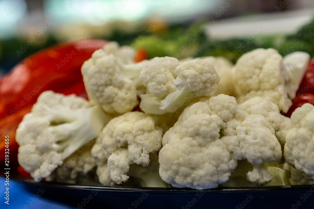 Vegetable platter with cauliflower Vegetable platter with cauliflower