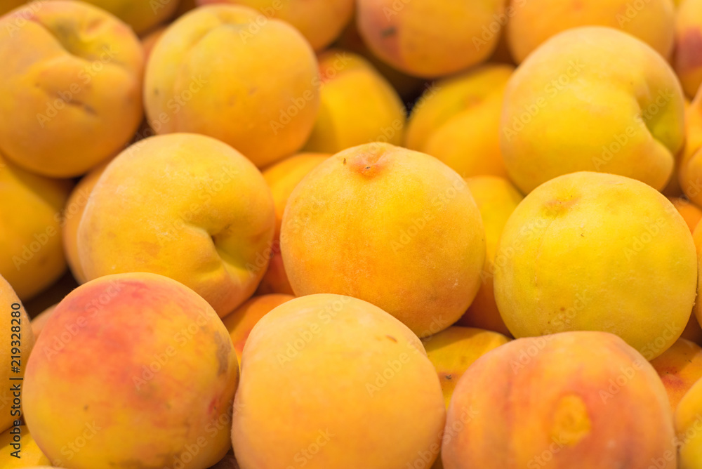 Fresh peaches background shallow deep of field. Fresh peaches background shallow deep of field.