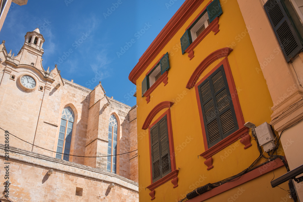 Architecture of Cuitadella, Menorca, Spain