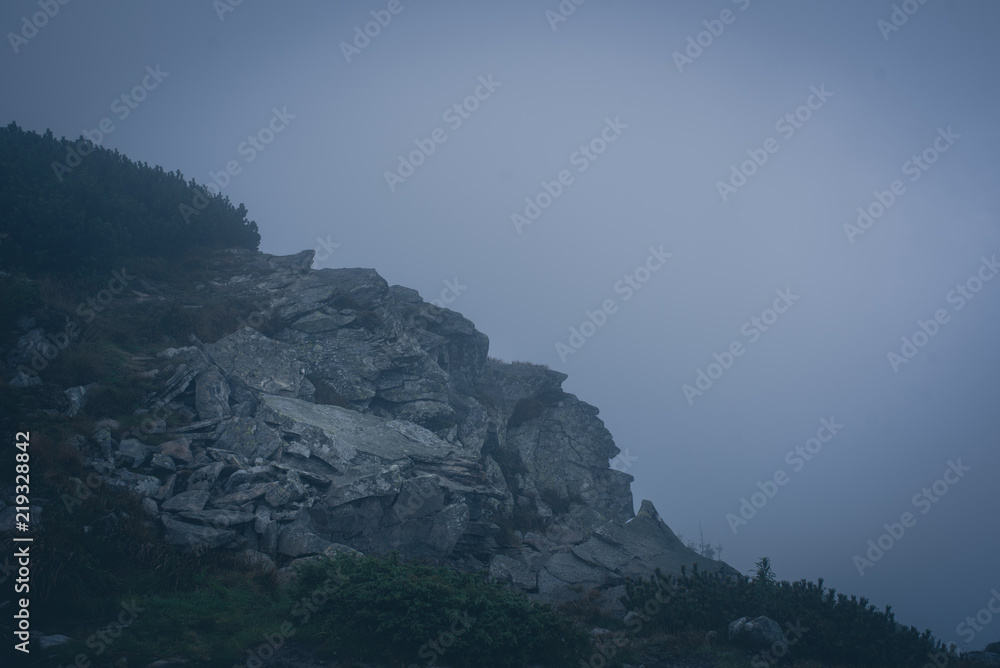 Fototapeta premium Mysterious hiking trail in the mountains