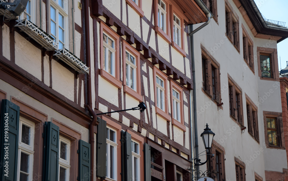 Naklejka premium Fachwerk in Weinheim