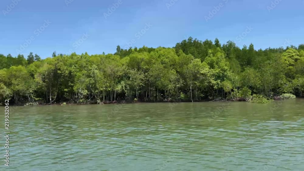 Sailing through the mangrove at Ko Lanta Noi, Thailand Sailing through the mangrove at Ko Lanta Noi, Thailand