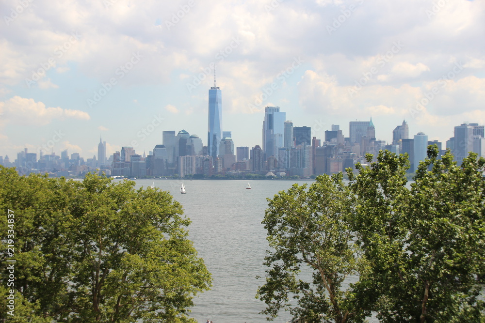 Manhattan depuis Liberty Island