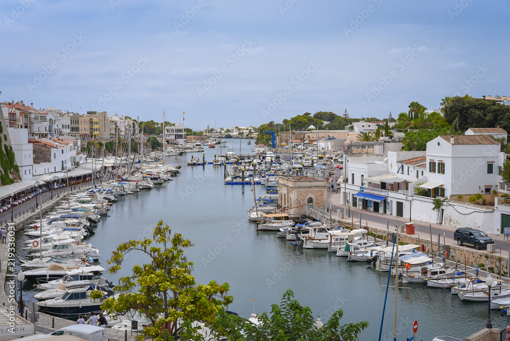 Cuitadella port in Menorca, Spain