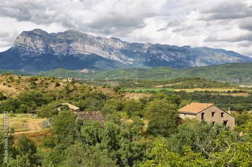Penya Montanyesa in the Aragonese Pyrenees, Spain. photo