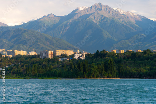 Lake Sairan. city of Almaty photo