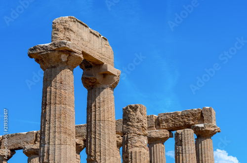 Ancient greek Temple of Juno in Agrigento, Sicily. Italy photo