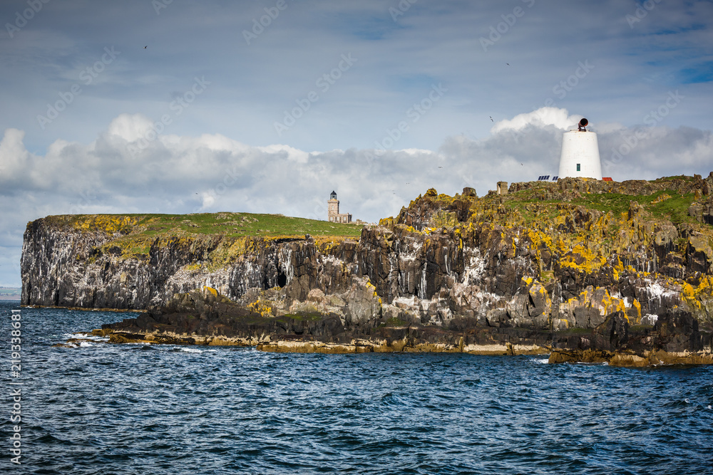 View of the Isle of May - Bird reserve in Scotland