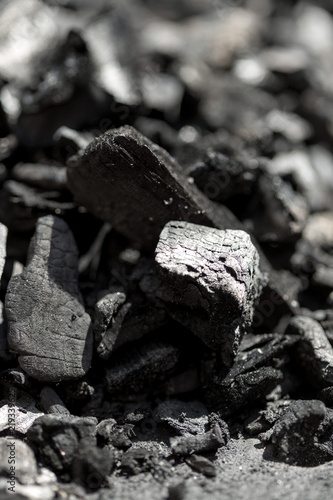 Wallpaper Mural Top view of a coal mine mineral black for background. Used as fuel for industrial coke Torontodigital.ca