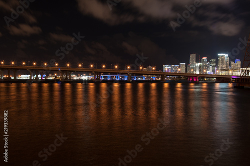 miami bridge night light beauty  © Silvia