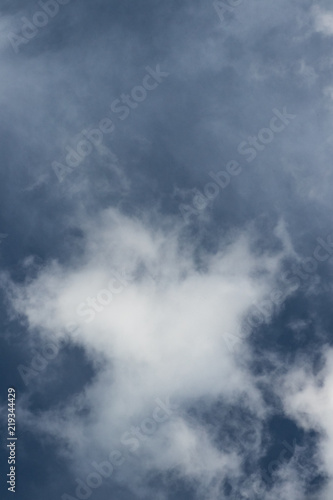 Blue background with clouds in cloudy weather