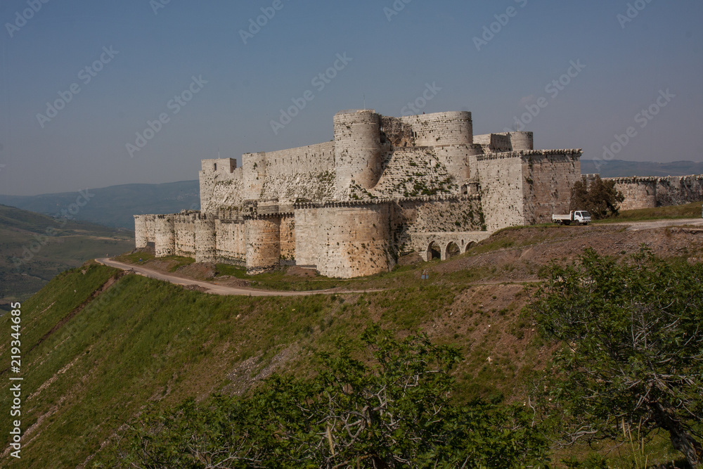 Krak des Chevaliers - The biggest and popular cruzades castle in middle east in Syria