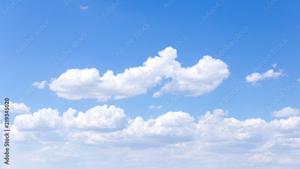 Blue sky background with clouds