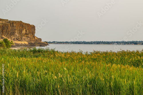 The view across Soap Lake in Washington, USA