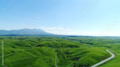 阿蘇の風景　ドローン撮影