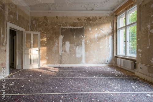 home renovation - empty partment room  photo