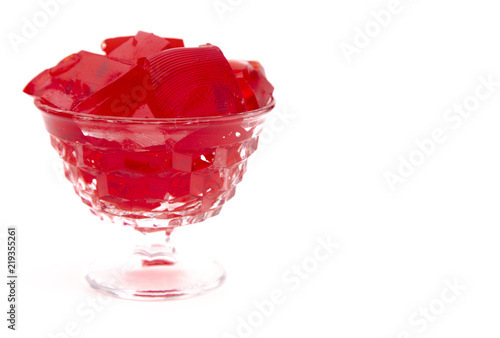 Crystal Bowl Full of Strawberry Jelly